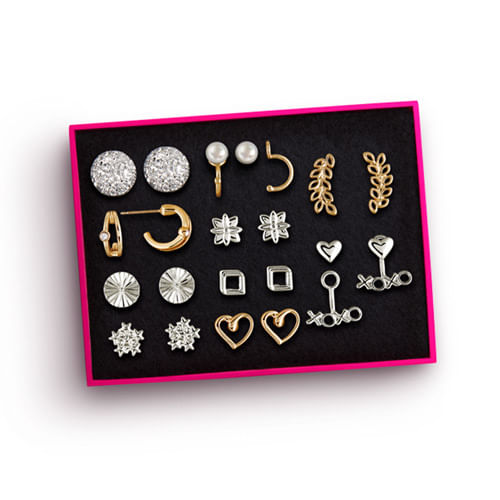 Estuche de aretes lucky pairs x10